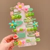 Set de 14 Pinzas para el Cabello Infantiles para Niñas, Pinzas Laterales, Pinzas para Flequillo de Bebé, Pinzas Florales para el Cabello, Pinzas Florales de Felpa al por Mayor