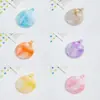 Colgante de concha de estrella con degradado de dos colores creativo, llavero DIY, colgante de collar, accesorios de material hechos a mano