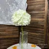 Pirulito Individual 72 Peças Buquê Falso de Hortênsia Flor de Casamento Flor de Seda Artificial Enfeites Prontos Flores Decorativas para Sala de Estar