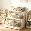 Cesta de Almacenamiento Tejida de Escritorio Almacenamiento de Cosméticos Recibidor Mesa de Café Artículos Varios Hogar Dormitorio Buen Artículo Cesta de Almacenamiento Tejida de Imitación de Ratán