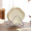 Plato Pequeño Estilo Crema Platillo Hogareño Grado Alimenticio Horno de Microondas Plástico Mesa de Comedor Plato para Escupir Huesos y Restos Bocadillo Fruta