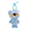 Juguete de Peluche de Animal de Dibujos Animados Muñeca Llavero de Coche Colgante Pareja de Conejitos de Dibujos Animados Correa para Bolso