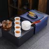Caja de almacenamiento para juego de té de viaje al aire libre, bolso, tetera, taza, coche, juego de té de Kung Fu, caja de regalo, regalo de empresa