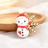 Broche navideño con diseño de muñeco de nieve, esmaltado, exquisito y creativo, con personalidad.