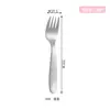 Cuchillo y tenedor cuchara para niños acero inoxidable 304 cuchara vajilla de jardín de infantes cuchara para alimentar comida complementaria de bebé cuchara de postre tenedor