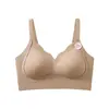Bralette sem costura com suporte em U que armazena calor e trava a temperatura, com suporte macio em formato de W para sustentação e recolhimento, sem aro