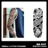 Pegatinas de Tatuaje Herbales de Brazo Completo Transfronterizas, Impermeables, de Larga Duración, No Reflectantes, Diseños de Tatuajes Realistas para Manos, Brazo de Flores, Brazo de Flor de Cerezo, Estilo Tradicional
