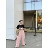 Mono de verano fino para mujer MONA, holgado, de pierna recta, pierna ancha, de cintura alta, adelgazante, mono de trabajo casual
