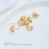 Cuentas Espaciadoras Irregulares Estilo Barroco de Acero de Titanio que No se Desvanecen con Patrón Martillado de Superficie de Meteorito, Accesorios Hechos a Mano para Collares DIY