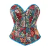 Venda Direta da Fábrica Corset Jacquard Retrô Estilo Europeu com Design de Pintura a Óleo Floral, Top Modelador para Afinar a Cintura com Barbatanas Suprimento