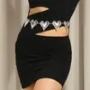 Accesorios de Moda Transfronterizos Europeos y Americanos, Nueva Cadena de Cintura de Metal con Forma de Corazón Elegante, Accesorio de Cinturón Versátil y Elegante
