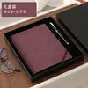 Cuaderno A5 Estilo Retro de Piel Suave con Correas, Bloc de Notas de Piel de Oveja, Cuaderno para Reuniones de Trabajo de Oficina, Personalización Empresarial