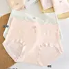40-62.5kg Algodón Jacquard RC Suave Floral Casual 10A Entrepierna Antibacteriana Ligeras Cómodas Transpirables Calzones para Mujer