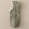 Meias de Veludo Coral para Mulheres, Meias Grossas de Veludo para Casa, Meias de Barco Meio Veludo com Silicone Antiderrapante, Meias Femininas, Atacado de Comércio Exterior