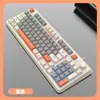 Set de Teclado y Ratón para Juegos K82 de Tres Colores Alámbrico USB Iluminado Universal para Escritorio y Laptop