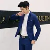 Moda Casual de Otoño para Hombre Traje de Color Sólido Traje para Adolescente Chaqueta Ajustada para Hombre Venta al por Mayor en AliExpress