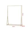 Tienda de Ropa de Lujo Ligero de Celebridad de Internet Estante de Exhibición Colgador Estante de Exhibición Dorado Estante de Piso a Piso Estante para Tienda de Ropa de Mujer