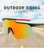Óculos de Sol Quadrados Grandes Peça Única Lente com Revestimento de Espelho de RV Teto Plano Masculino À Prova de Vento para Ciclismo Esporte ao Ar Livre