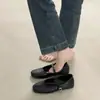 Zapatos Planos Suaves para Calentar por Dentro para Mujer 2026 Primavera y Otoño Nuevos Retro Ante Correa Única Mary Jane Zapatos de Suela Blanda