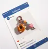 Novo Pingente de Pão de Soda com Contas Quadradas Nicho High-End Artesanal DIY Charme para Bolsa Chaveiro Versátil Presente