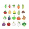 Productos Agrícolas como Caquis, Cacahuates, Verduras y Frutas; Accesorios para Joyería DIY; Colgantes para Llavero Estilo Granja; Hecho a mano