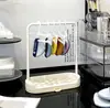 Secador de Borlas de Maquillaje, Nuevo Estante de Almacenamiento para Ropa de Muñecas, Estante de Almacenamiento para Encimera, Tipo de Pie sin Taladro
