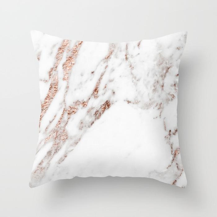 rose-gold-foil-marble-pillows
