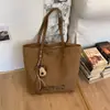 Bolso de Hombro Tote Retro de Nicho Nuevo para Mujer Primavera 2026, Adecuado para Viajes al Trabajo y Clases, Bolso de Mano de Lona de Gran Capacidad