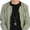 Collar de Xizang Más Vendido Versátil para Hombres y Mujeres Estilo Étnico Vintage Cadena de Lana Accesorios para Ropa Larga de Algodón y Lino Viaje de Madera