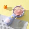 Mini ventilador portátil de bolso recarregável USB em formato de caracol de desenho animado de verão, para uso em mesas e escritórios. Venda por atacado.