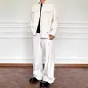 Novos Jeans Retos Soltos Branco Puro com Caimento Lavado Estilo Hong Kong Retro Estendido Simples Calças de Perna Larga Masculinas