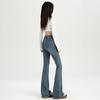 Pantalones vaqueros Micro La Vintage azules para mujer, de otoño e invierno, de cintura alta, ajustados, con diseño de herradura, pantalones elásticos pequeños.