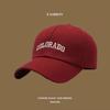 Gorra de Pico de Pato con Letras para Todas las Estaciones, Parte Superior Suave, Estilo Retro Americano, Gorra de Béisbol para Adelgazar el Rostro para Mujeres, Forma de Cúpula, Nuevo Modelo 2024
