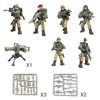 Blocos de Montar de Partículas Pequenas Montados Figuras Militares Móveis de Articulação Completa Exército Alemão da Segunda Guerra Mundial Boneca Americana Brinquedo para Meninos 218