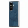 Aplicable Transfronterizo Samsung Z Fold 30% de descuento Pantalla Apilada Funda para Teléfono Móvil Z Fold6 Tacto de Piel Textura de Cuero Magnético Plegable Cubierta Protectora