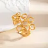 Pulseira metálica oca transfronteiriça estilo europeu e americano braçadeira geométrica design exagerado joias moda acessórios simples versáteis