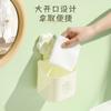 Colgante de Pared Lavabo de Baño Estante de Almacenamiento para Baño Caja de Almacenamiento para Toallitas Usadas Calcomanía de Flor para Brochas de Maquillaje