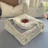 Juego de Verano de Colcha de Encaje 100% Algodón Grado A Materno e Infantil de Cuatro Piezas, Colcha Lavable para Aire Acondicionado de Verano, Colcha de Algodón Lavado al por Mayor