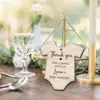 Superventas Transfronterizos Regalo de Baby Shower y Bautizo de Madera Manualidades Creativas en Forma de Ropa Etiquetas de Agradecimiento