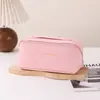 1 Bolsa de Cosméticos Nube de Cuero PU Almohada Gran Capacidad Estuche Cosmético Portátil Especial Bolsa de Lavado de Viaje Almacenamiento de Cosméticos
