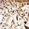 Venta al por mayor de fábrica artesanías de madera carrete de loto 16*27MM carrete de madera accesorios para joyería DIY