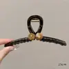 Pinza para el pelo grande y moderna para mujer, elegante y sofisticada, pinza para el pelo exquisita, pinza de tiburón simple para primavera-verano
