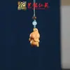 Pingente de Corrente para Celular Sapo de Madeira Arco-Íris Yiming Xianyuan Sandália Criativa de Sândalo Animal Desenho Animado Sapo Ornamento
