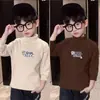 Y2070 # Camiseta Térmica Infantil con Cuello Semi-Alto, Camiseta de Manga Larga Auto-Calentable Otoño e Invierno para Niños, Nueva Capa Base.