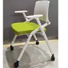 Mesas y sillas para enseñanza y capacitación escritorio para estudiante de secundaria mesa multi-media para conferencias mesa y sillas de capacitación mesa abanicada móvil empalmable redonda no