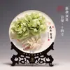 Porcelana de Peônia de Luoyang Atacado Ornamentos Cerâmica Artesanal Decoração de Sala de Estar Prato Pendurado Artesanato Presentes de Inauguração