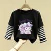 Camiseta Básica para Niña 2026 Nuevo Otoño Infantil Algodón Puro Moda Manga Larga Camiseta Casual para Niña Cuello Redondo