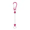 Hebilla de Montañismo DIY con Cuentas Forma de D Calabaza Llavero de Montañismo con Cuentas Metal Multicolor Colgante Multifuncional para Mochila de Exterior