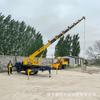 Grúa hidráulica completa de tres ruedas grúa de sitio de construcción de jardinería verde agrícola de tres ruedas grúa autoproporcionada