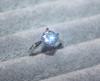 Anillo abierto de imitación de diamante color D con drenaje en vivo, popular anillo pt950 de ocho corazones y ocho flechas de 2 quilates